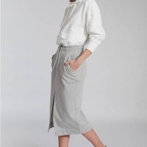 Reiss Gray Midi Skirt